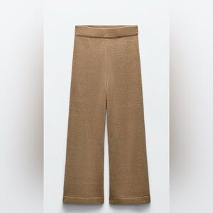 Zara Linen knit blend pants.